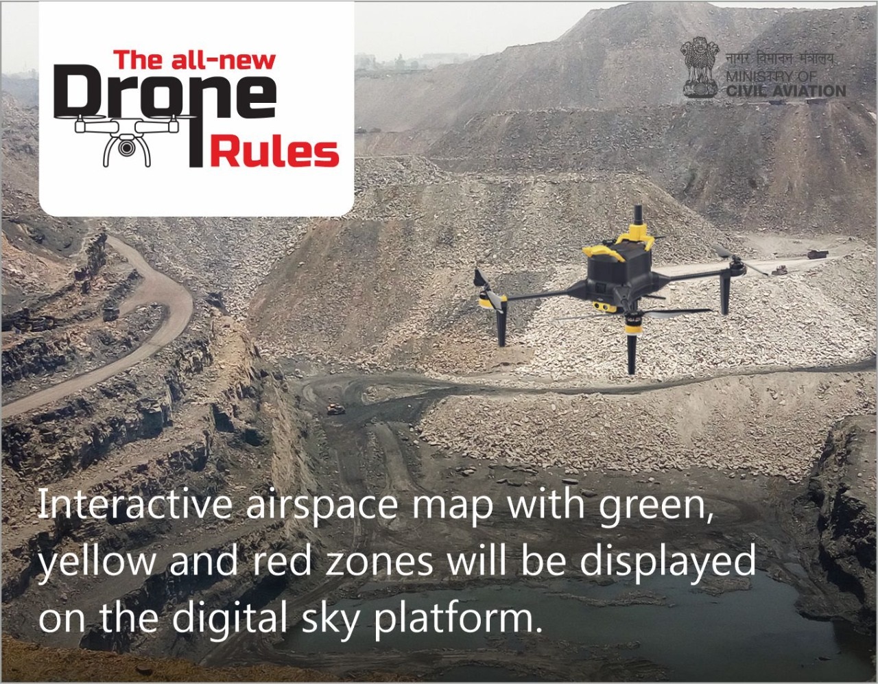 Indian Government Published Draft of 'New Drone Rules-21' that will Supersede Previous Promulgation , in order to Liberalize the UAS Airspace !